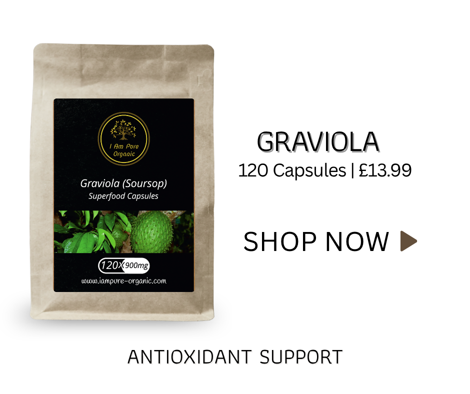 Graviola soursop supplement providing natural antioxidant support for overall wellbeing