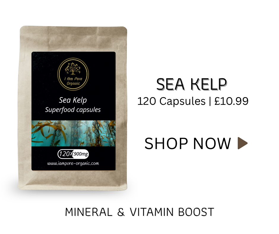 Sea Kelp capsules providing a natural mineral and vitamin boost for daily vitality and wellbeing