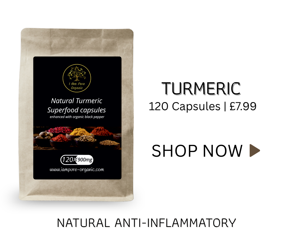 Turmeric capsules supporting natural anti-inflammatory and antioxidant benefits for daily vitality