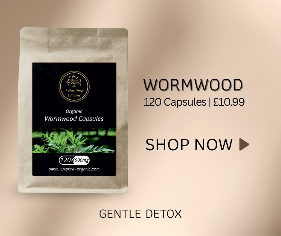 Wormwood capsules supporting gentle digestive cleansing and natural wellness